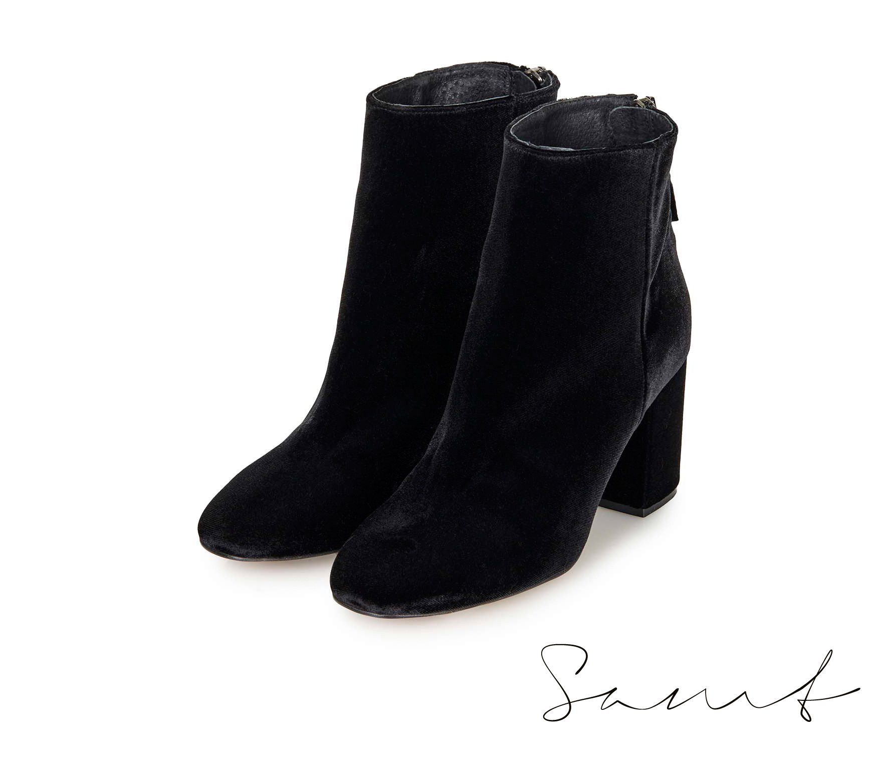 Topshop Stiefelette Samt